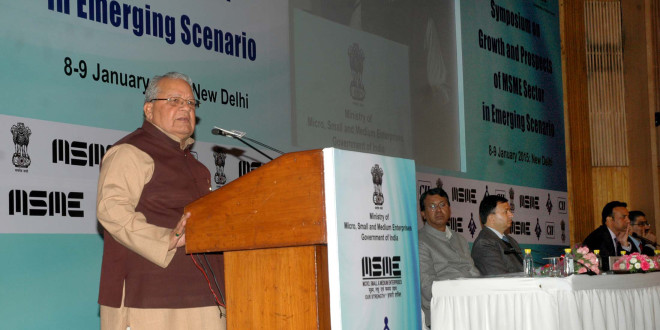 Kalraj Mishra addressing at the Inauguration of the Symposium on “Growth and Prospects of MSME Sector in Emerging Scenario”, in New Delhi